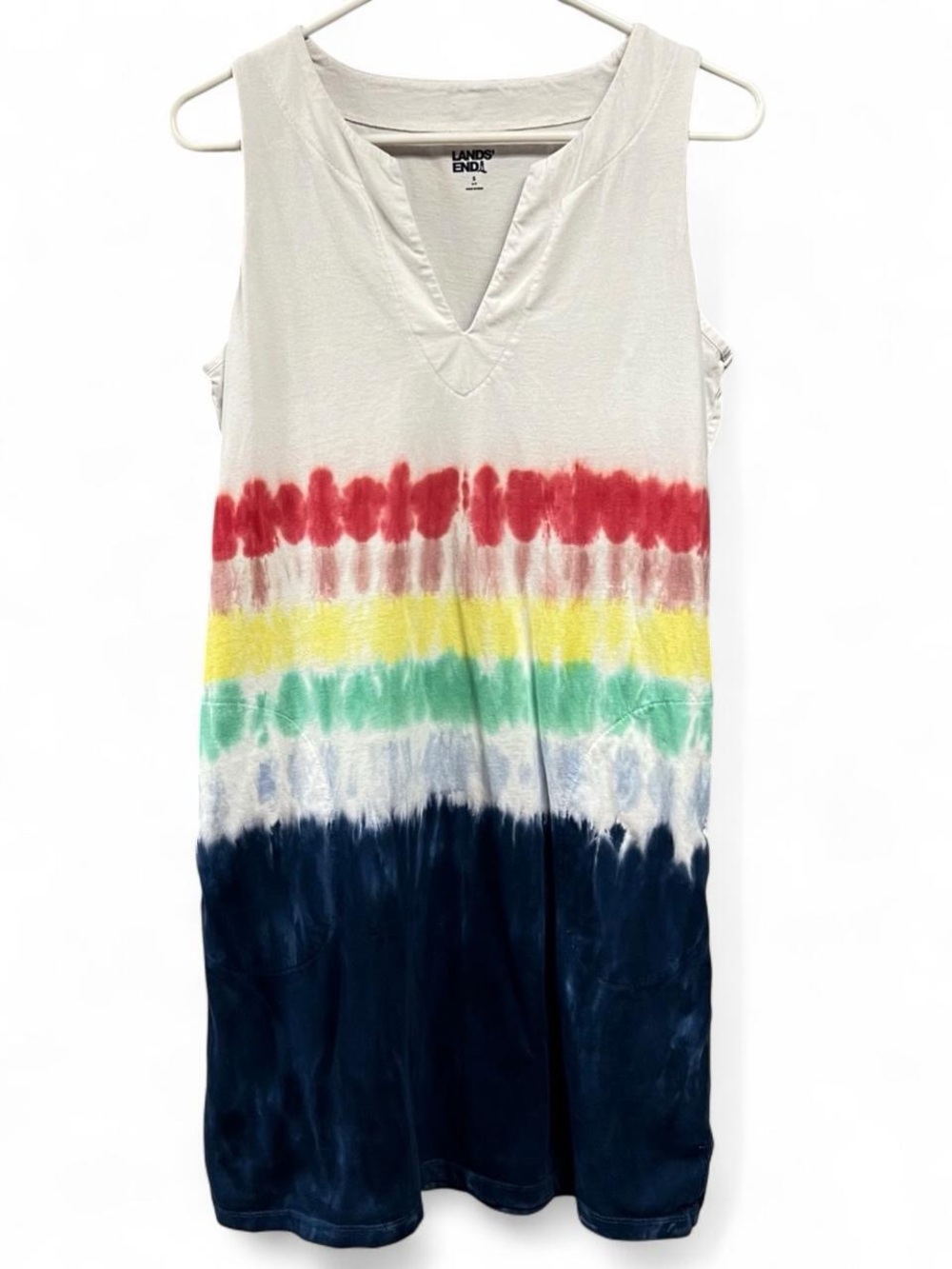 Lands’ End Tie Dye Sleeveless Dress Size Small